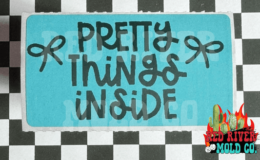 Pretty Things Inside Packing Stickers - Red River Mold Co