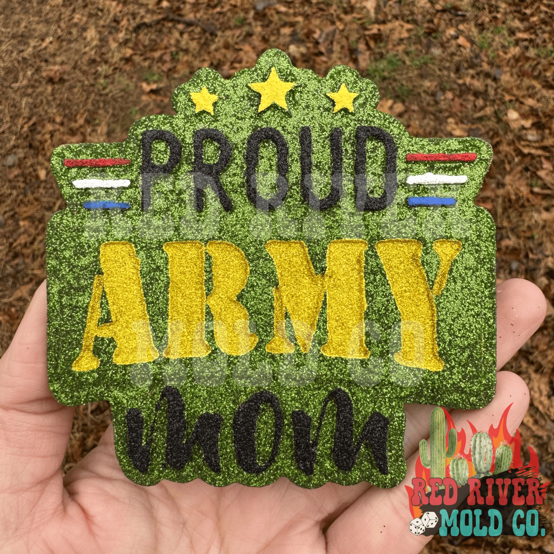 Proud Army Mom Silicone Freshie Mold - Red River Mold Co