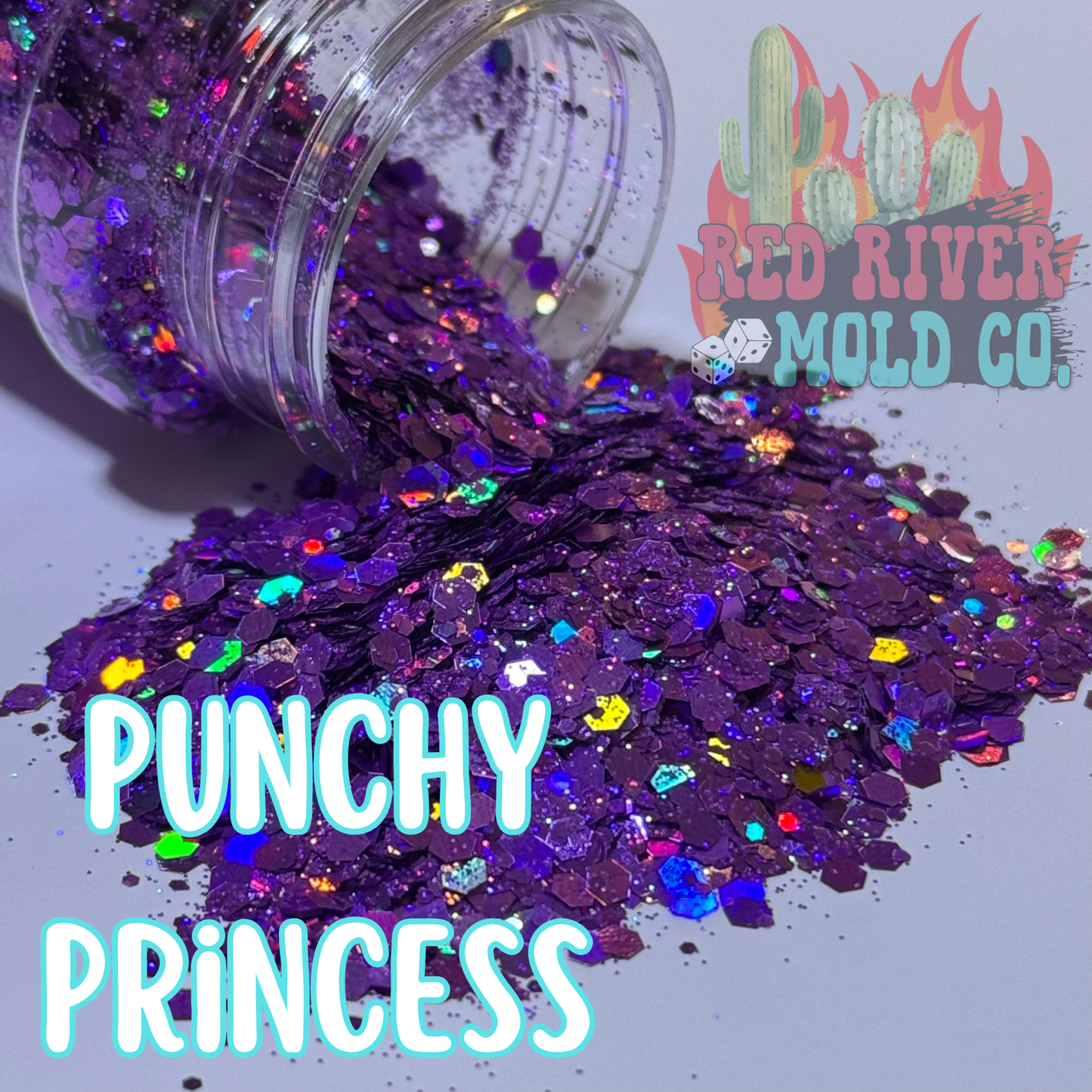 Punchy Princess Premium Chunky Glitter (Holographic) - Red River Mold Co