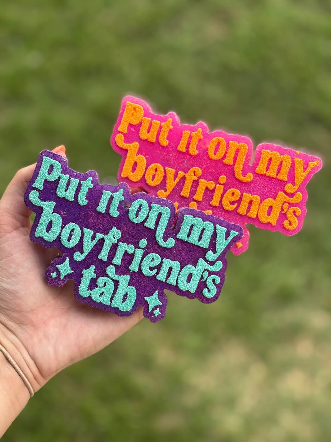 Put It On My Boyfriend's Tab Silicone Freshie Mold - Red River Mold Co