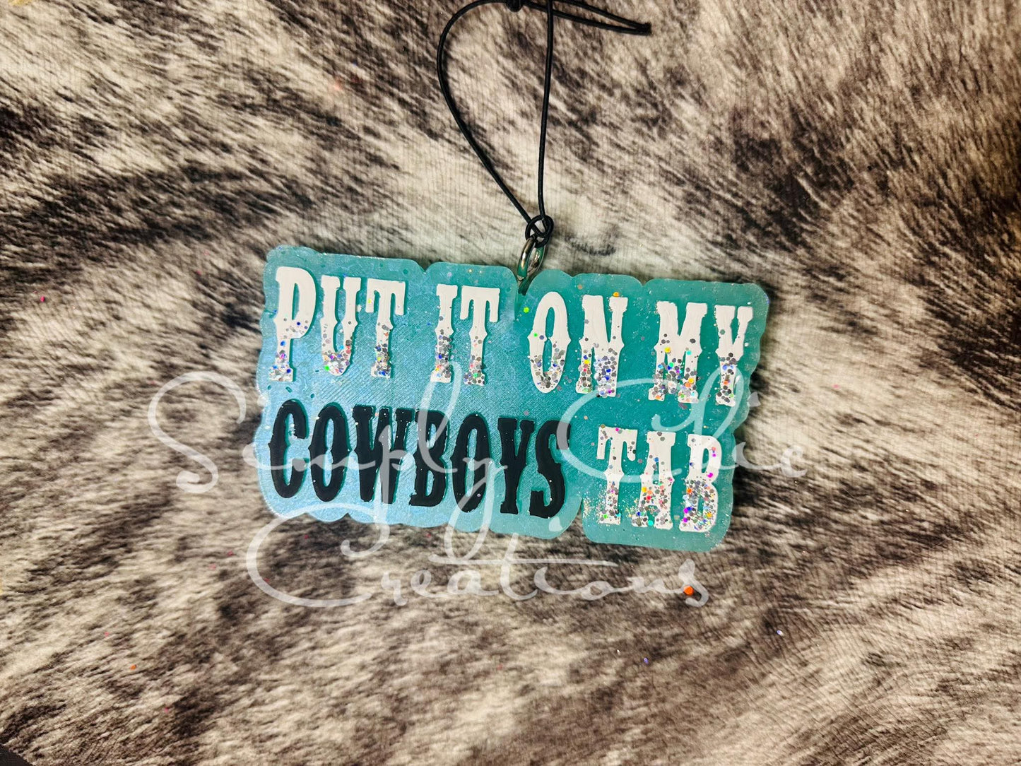 Put It On My Cowboy's Tab Silicone Freshie Mold - Red River Mold Co