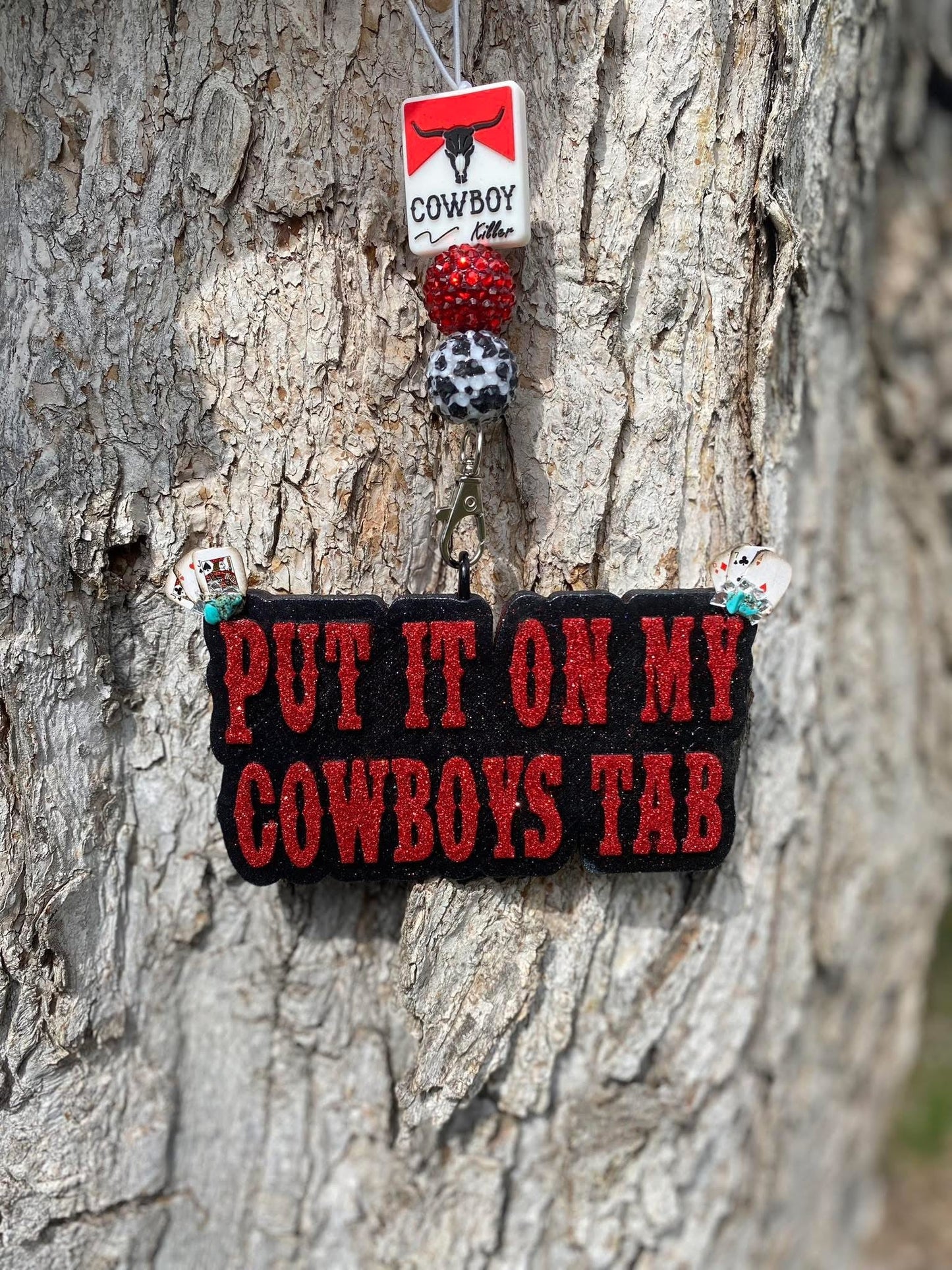 Put It On My Cowboy's Tab Silicone Freshie Mold - Red River Mold Co