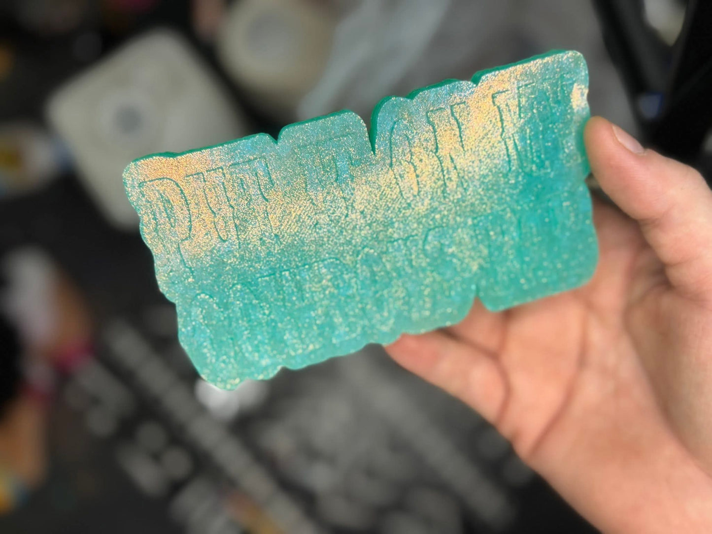 Put It On My Cowboy's Tab Silicone Freshie Mold - Red River Mold Co