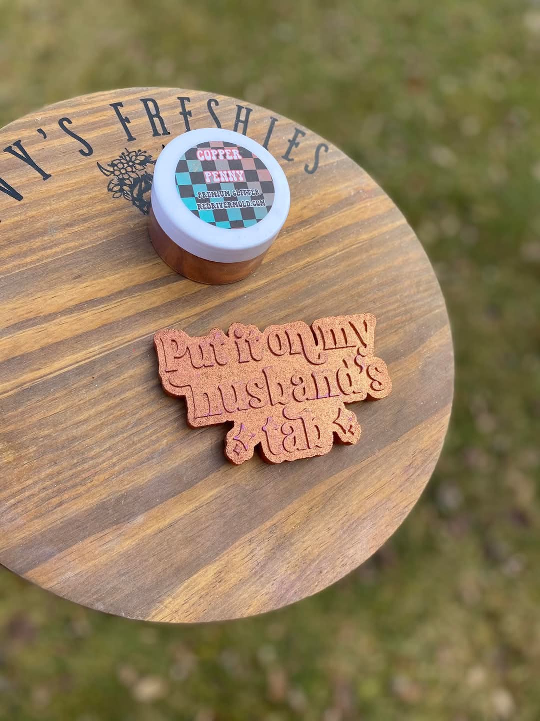 Put It On My Husbands Tab Silicone Freshie Mold - Red River Mold Co