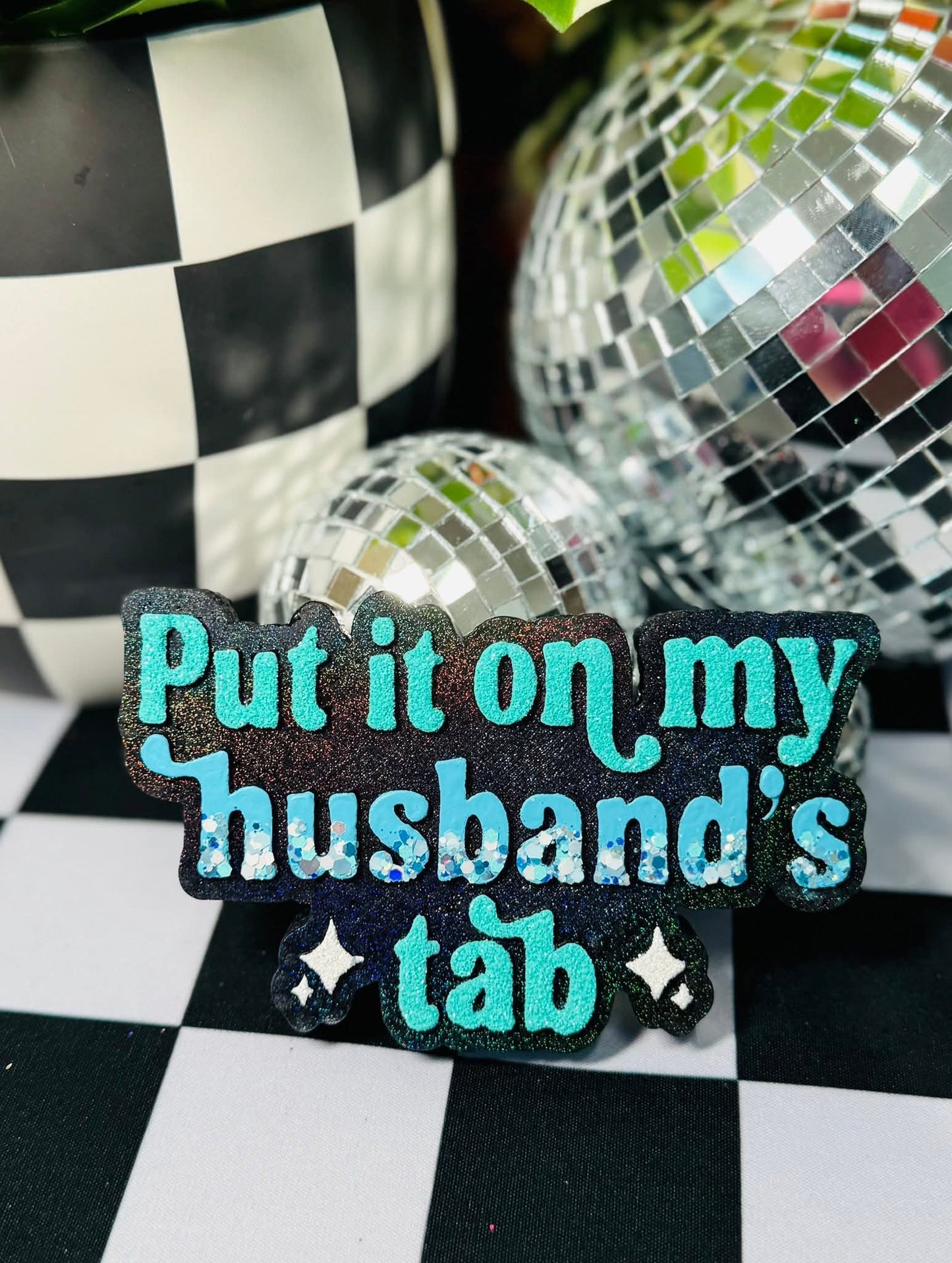 Put It On My Husbands Tab Silicone Freshie Mold - Red River Mold Co