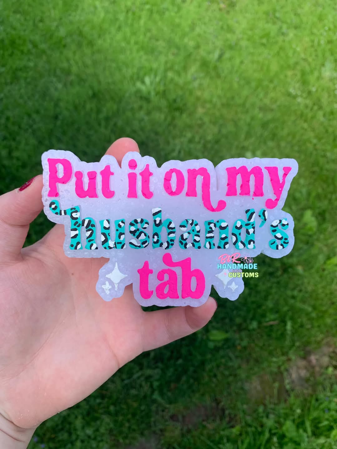 Put It On My Husbands Tab Silicone Freshie Mold - Red River Mold Co