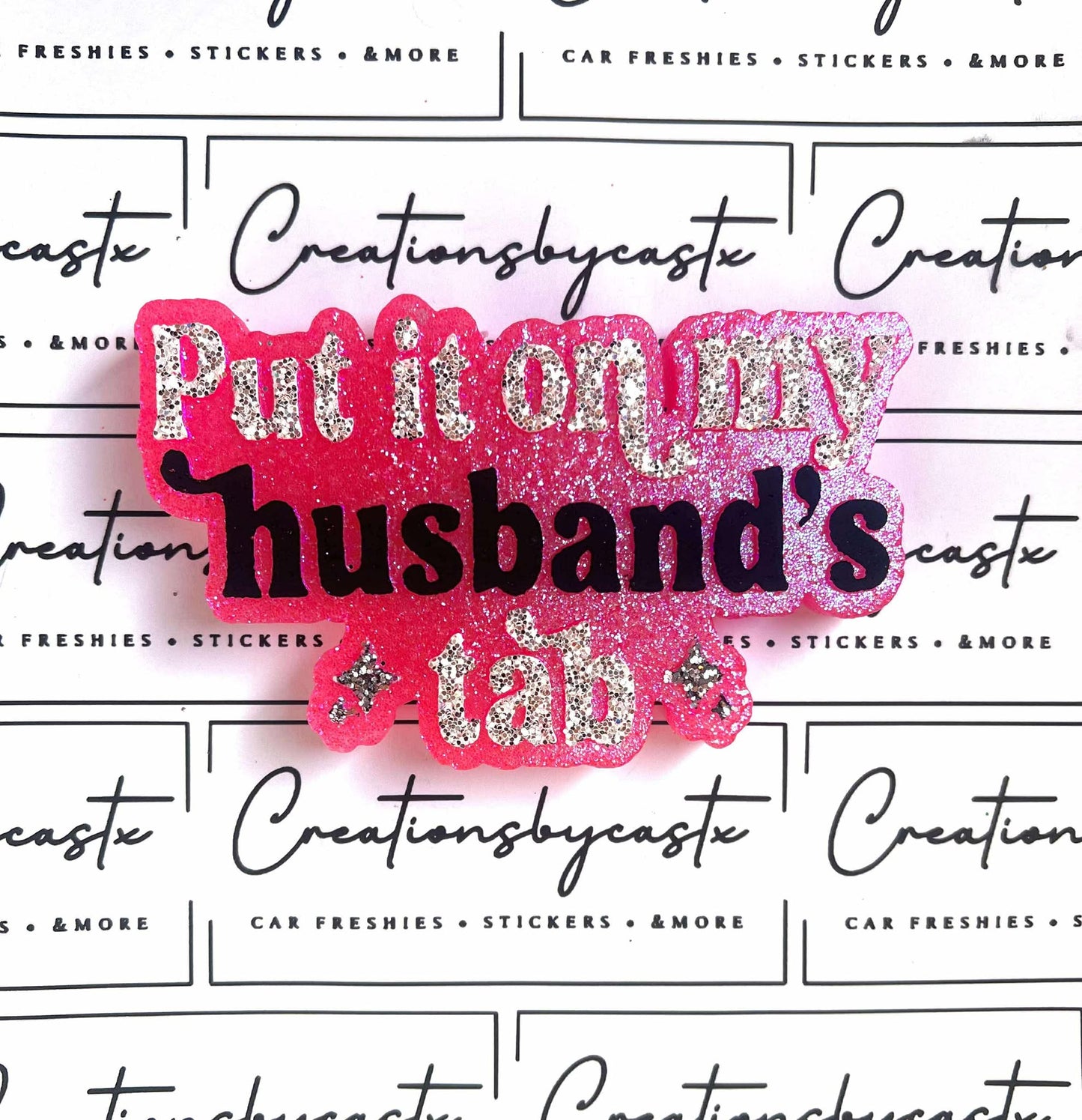 Put It On My Husbands Tab Silicone Freshie Mold - Red River Mold Co