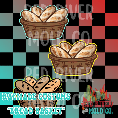 Raemade Customs Bread Basket cardstock grab bag 9 ct - Red River Mold Co