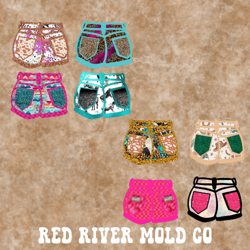 Ramblin Darlin LARGE Shorts cardstock grab bag - Red River Mold Co