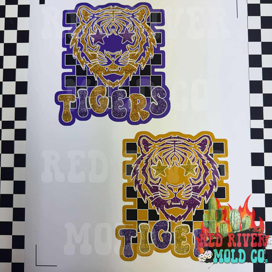 Red River Mold Co Checkered Star Eye Tigers cardstock grab bag - Red River Mold Co