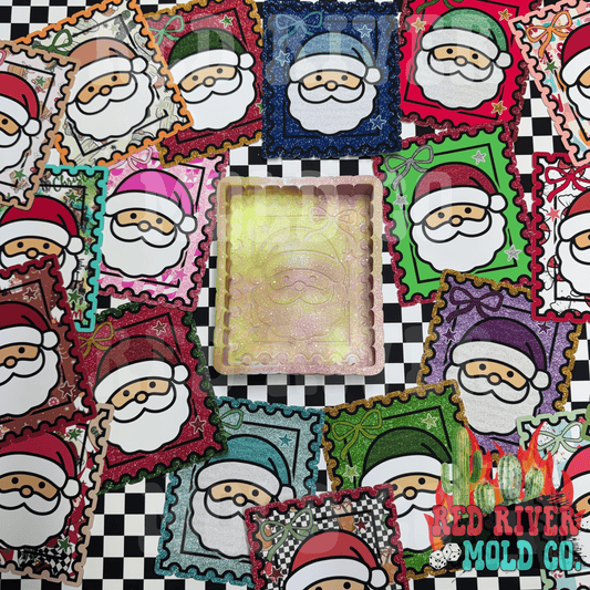 Red River Mold Co Cute Santa Stamp cardstock grab bag - Red River Mold Co