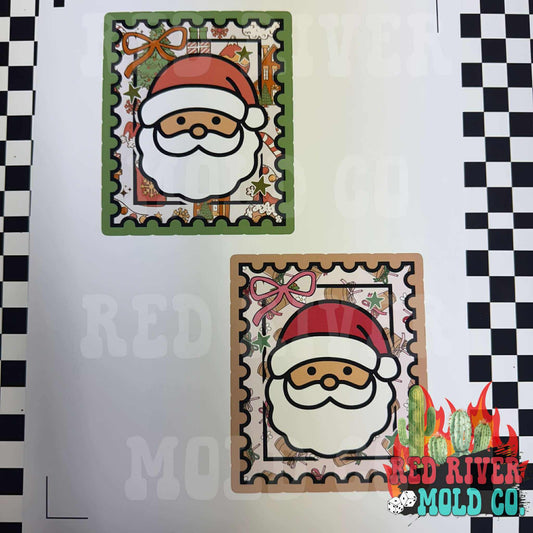 Red River Mold Co Cute Santa Stamp cardstock grab bag - Red River Mold Co