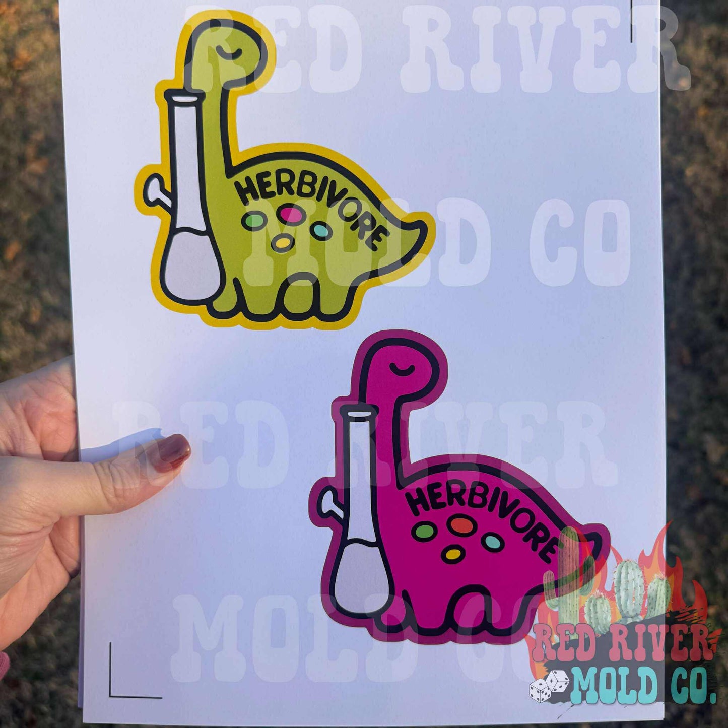 Red River Mold Co Herbivore Dino cardstock grab bag - Red River Mold Co