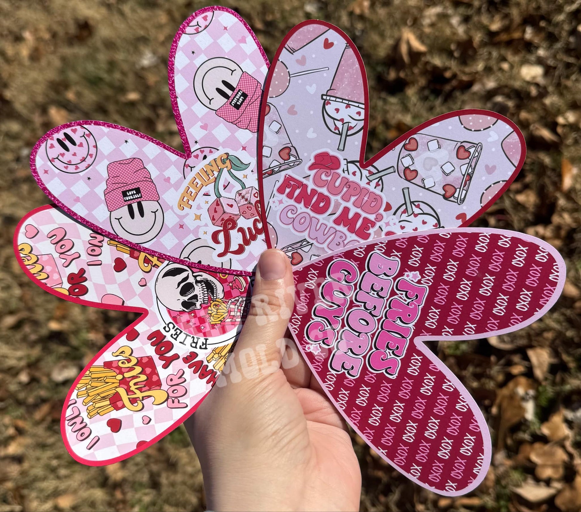 Red River Mold Co Long Heart cardstock grab bag - Red River Mold Co