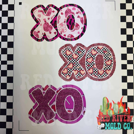 Red River Mold Co XO cardstock grab bag - Red River Mold Co