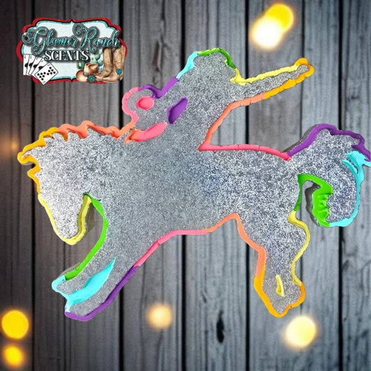 Riding Bronc Cowboy Silicone Freshie Mold - Red River Mold Co