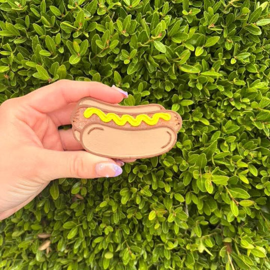 Hotdog Silicone Double Vent Freshie Mold