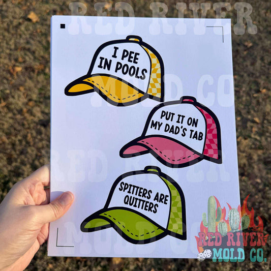 RRMC Trucker Hat cardstock grab bag - Red River Mold Co