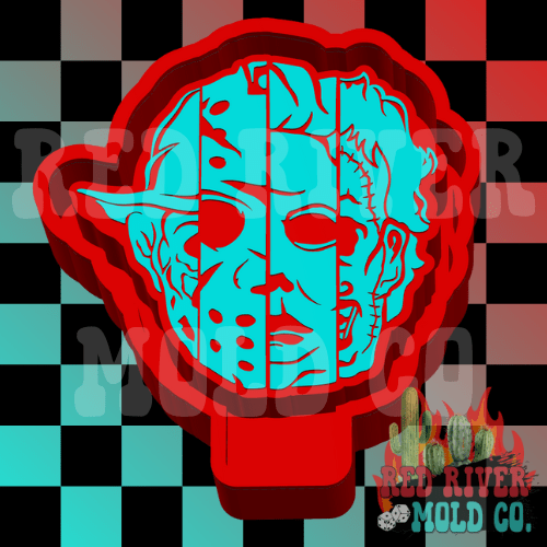 Scary Guys Silicone Freshie Mold - Red River Mold Co
