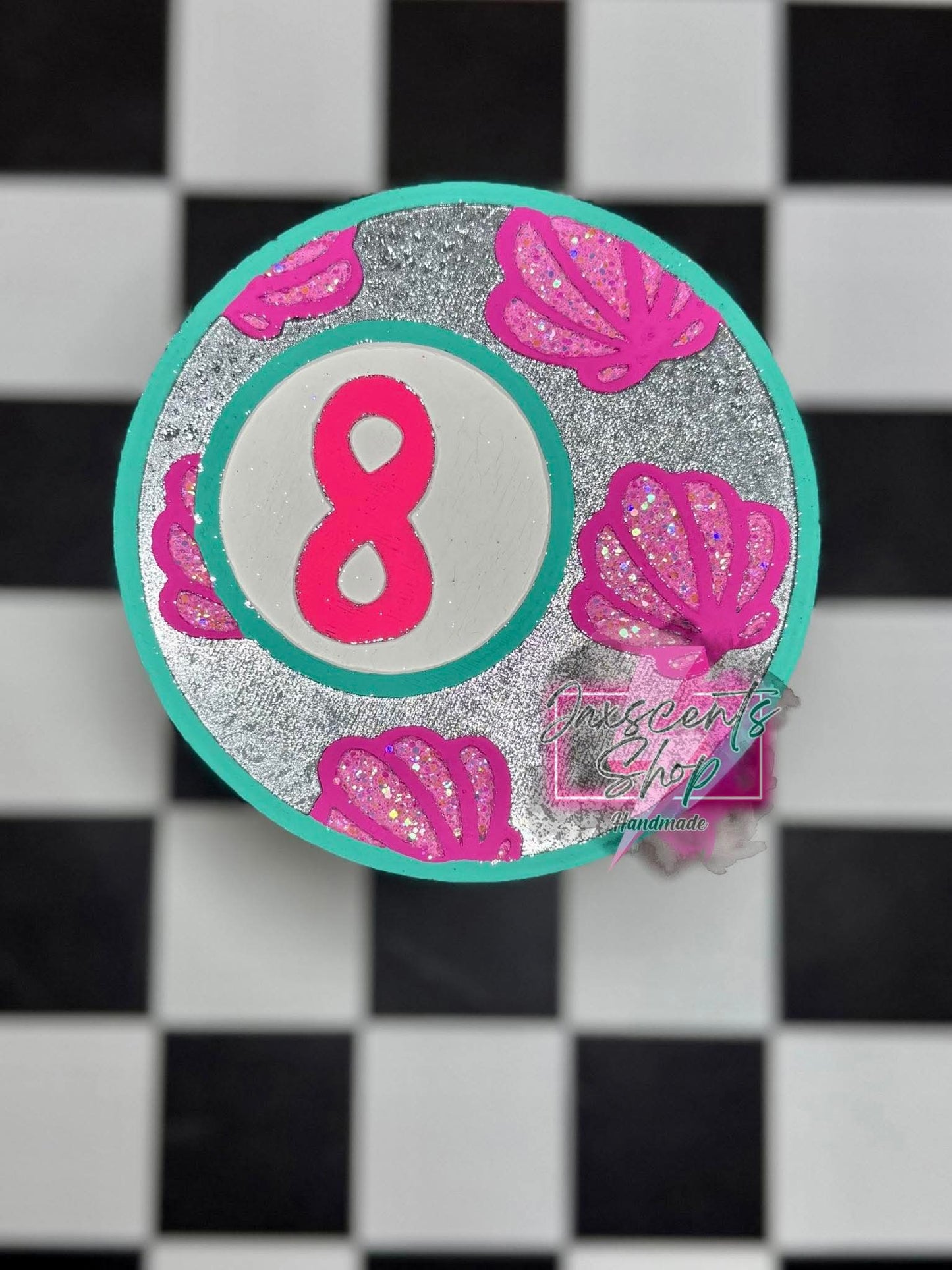 Seashell 8 Ball Silicone Freshie Mold (COPYRIGHT PROTECTED) - Red River Mold Co