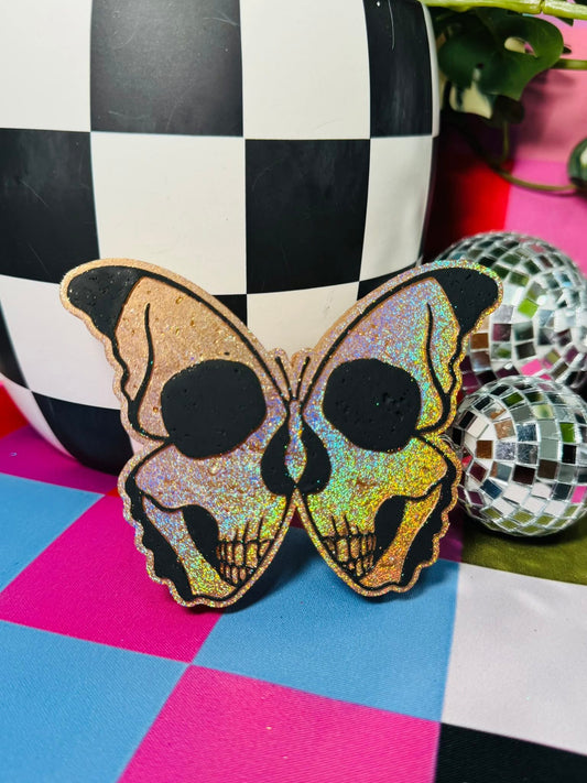 Skeleton Butterfly Silicone Freshie Mold - Red River Mold Co