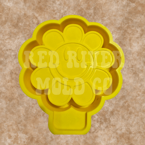 Smiley Flower mold & cardstock bundle - Red River Mold Co