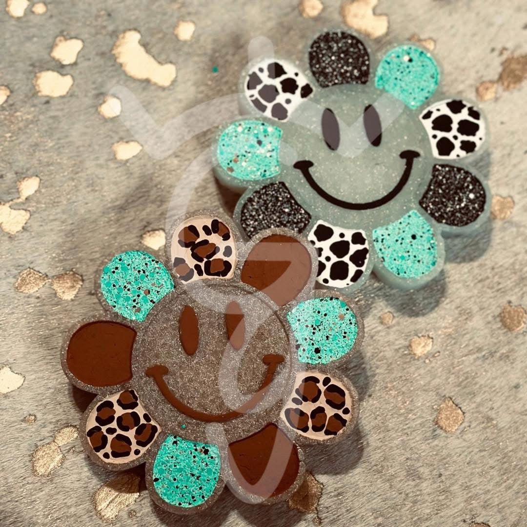 Smiley Flower mold & cardstock bundle - Red River Mold Co