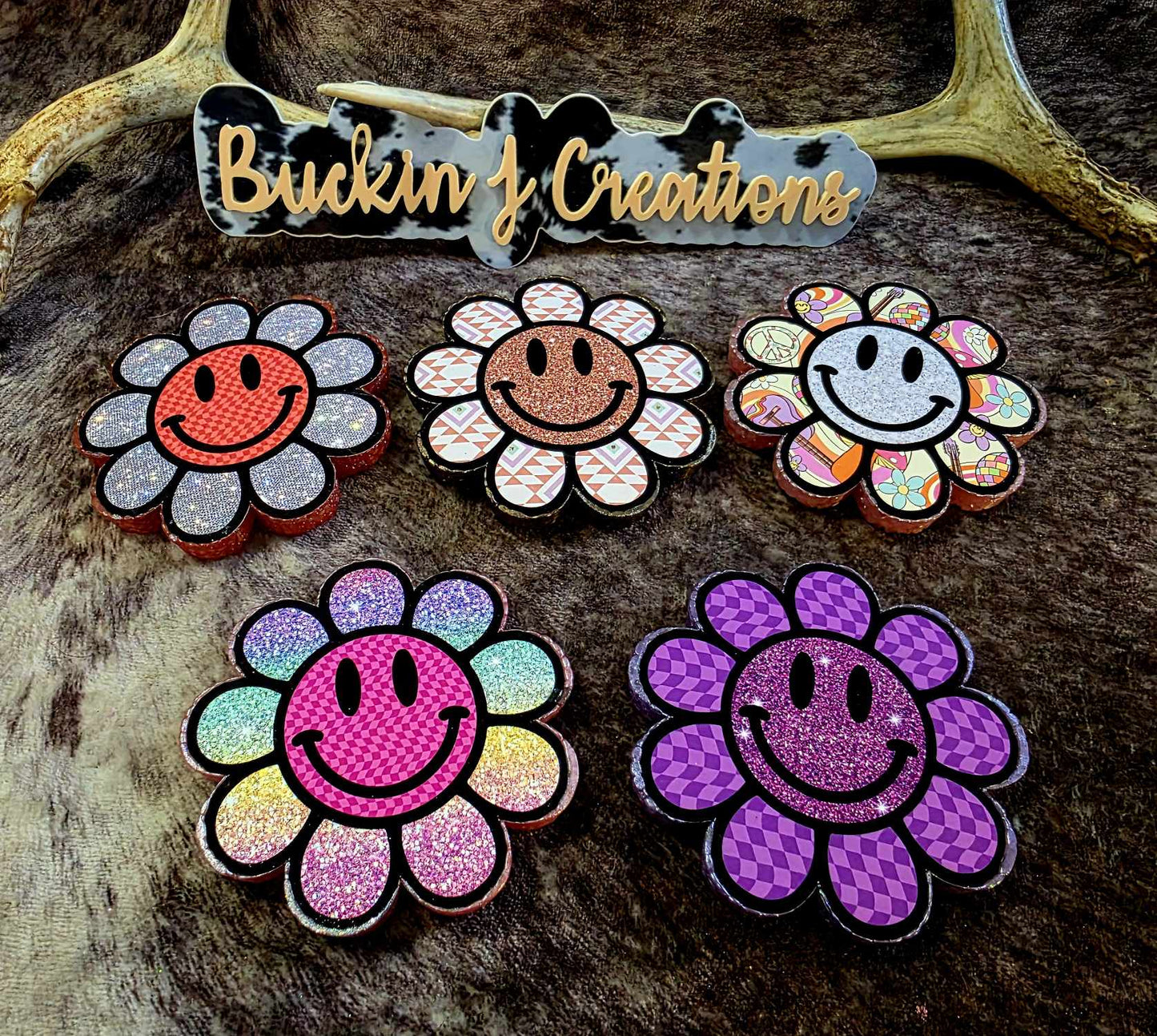 Smiley Flower mold & cardstock bundle - Red River Mold Co