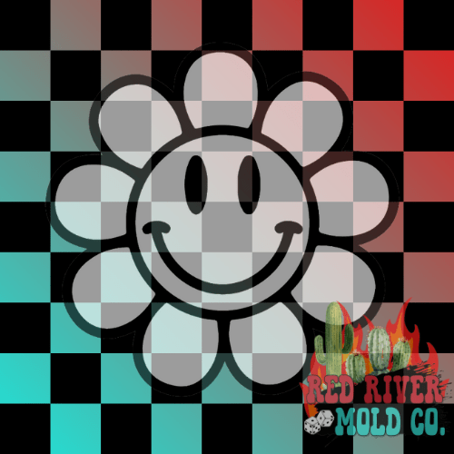 Smiley Flower SVG - Red River Mold Co