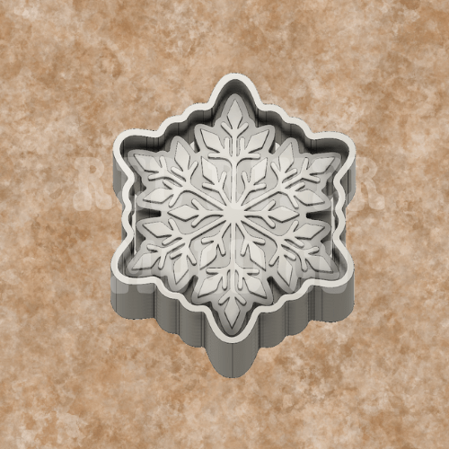 Snowflake Silicone Freshie Mold - Red River Mold Co