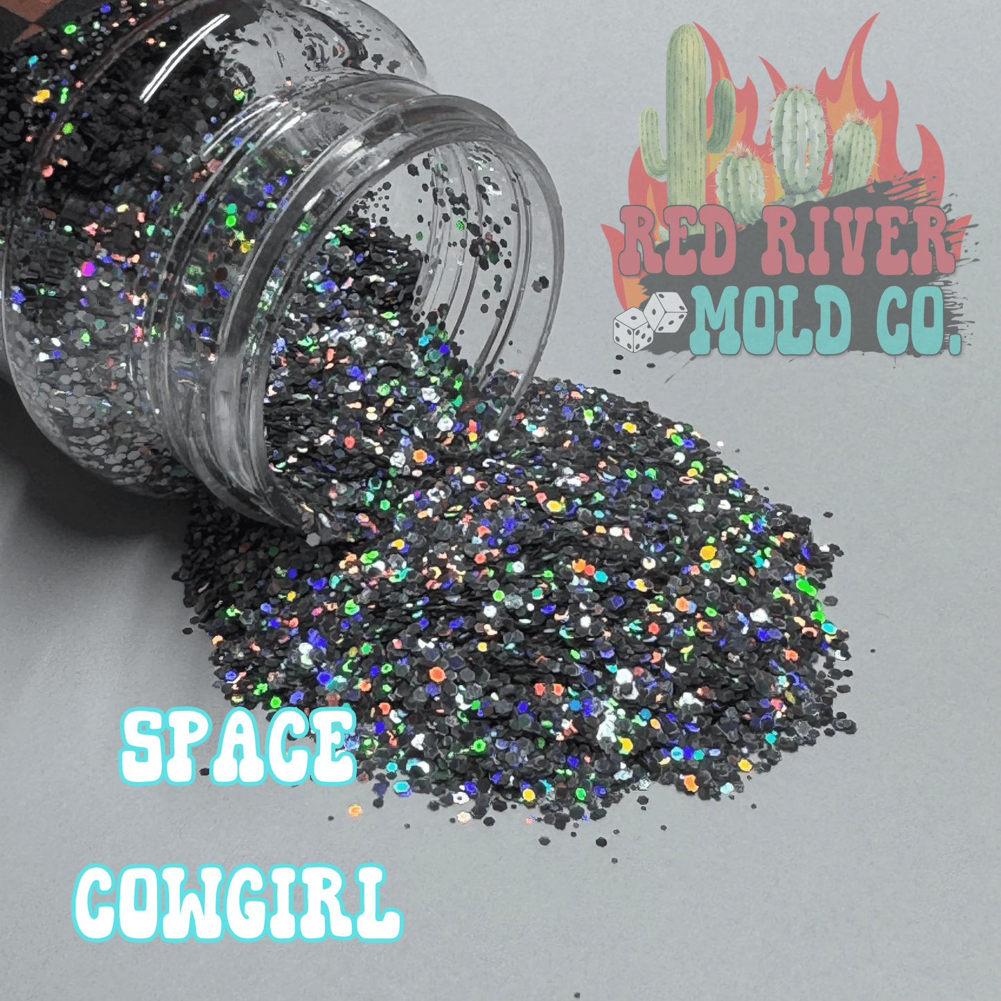 Space Cowgirl Premium Mini Chunky Glitter (holographic) - Red River Mold Co