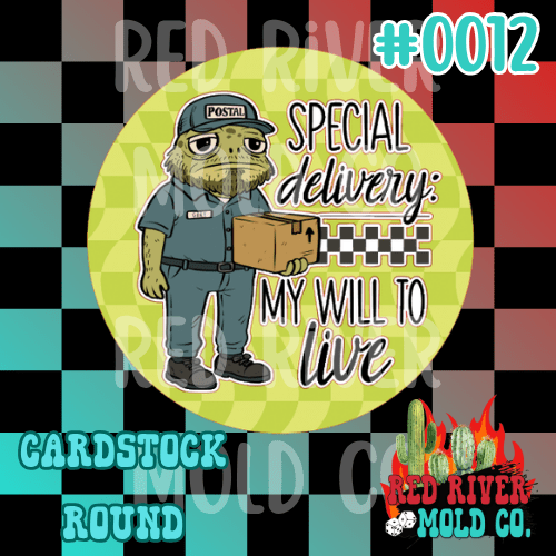Special Delivery cardstock round - Red River Mold Co