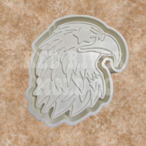 Star Eye Eagle Mascot Silicone Freshie Mold - Red River Mold Co