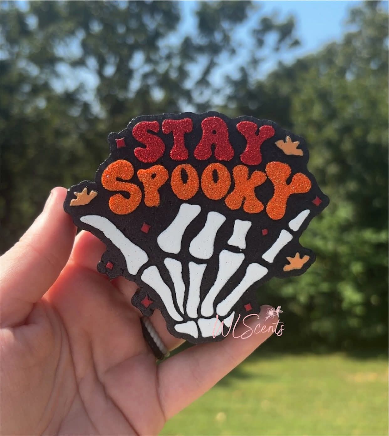 Stay Spooky Skeleton Hand Silicone Freshie Mold - Red River Mold Co