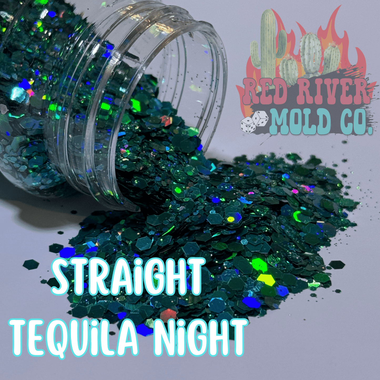 Straight Tequila Night Premium Chunky Glitter (Holographic) - Red River Mold Co