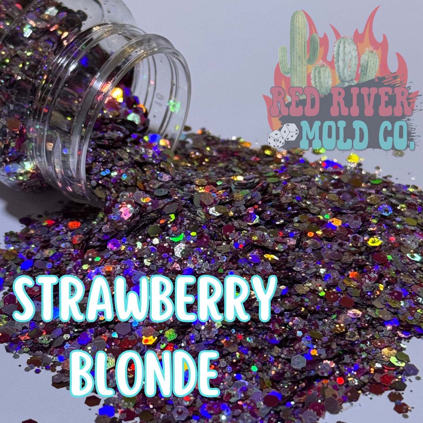 Strawberry Blonde Premium Chunky Glitter (Holographic) - Red River Mold Co