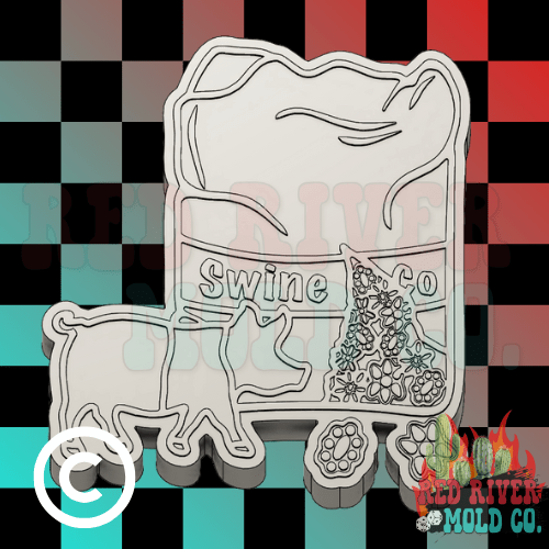 Swine Co Pig Feed Silicone Freshie Mold (RRMC Exclusive) - Red River Mold Co