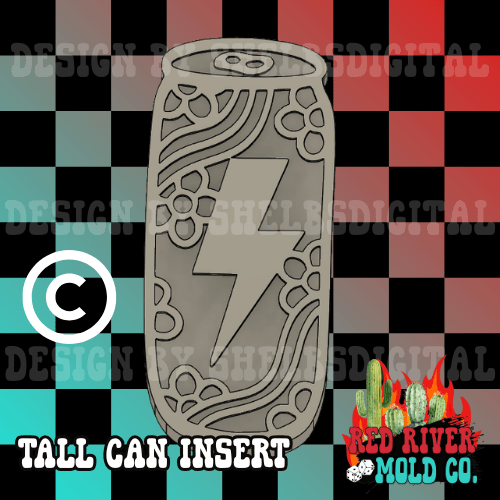 Tall Can Insert Base Silicone Freshie Mold - Red River Mold Co