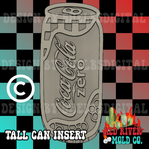 Tall Can Insert Base Silicone Freshie Mold - Red River Mold Co