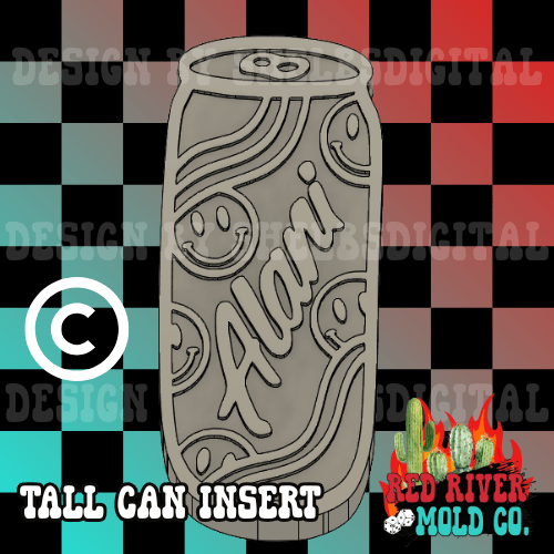 Tall Can Insert Base Silicone Freshie Mold - Red River Mold Co