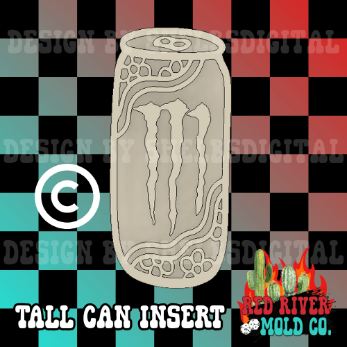 Tall Can Insert Base Silicone Freshie Mold - Red River Mold Co