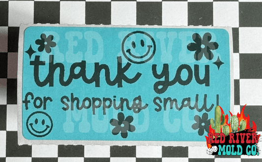 Thank You For Shopping Small Packing Stickers - Red River Mold Co