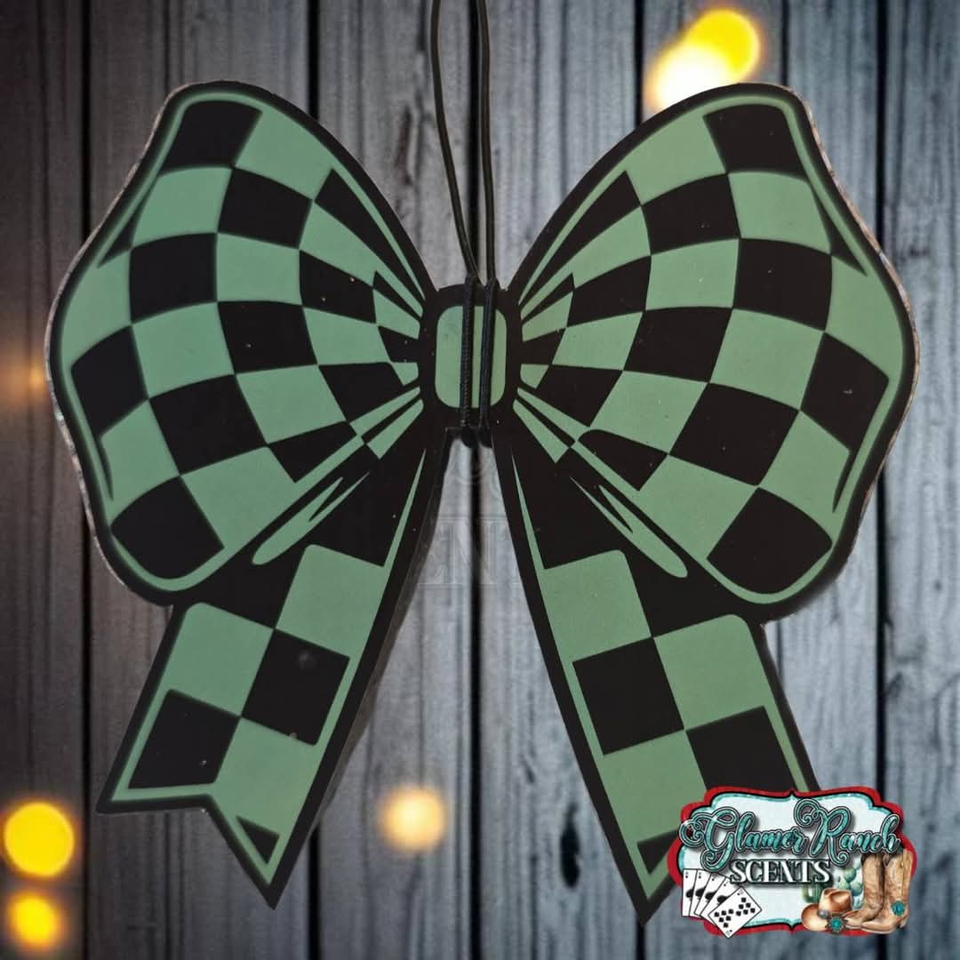 The Freshie Junkie Checkered Bow cardstock grab bag - Red River Mold Co