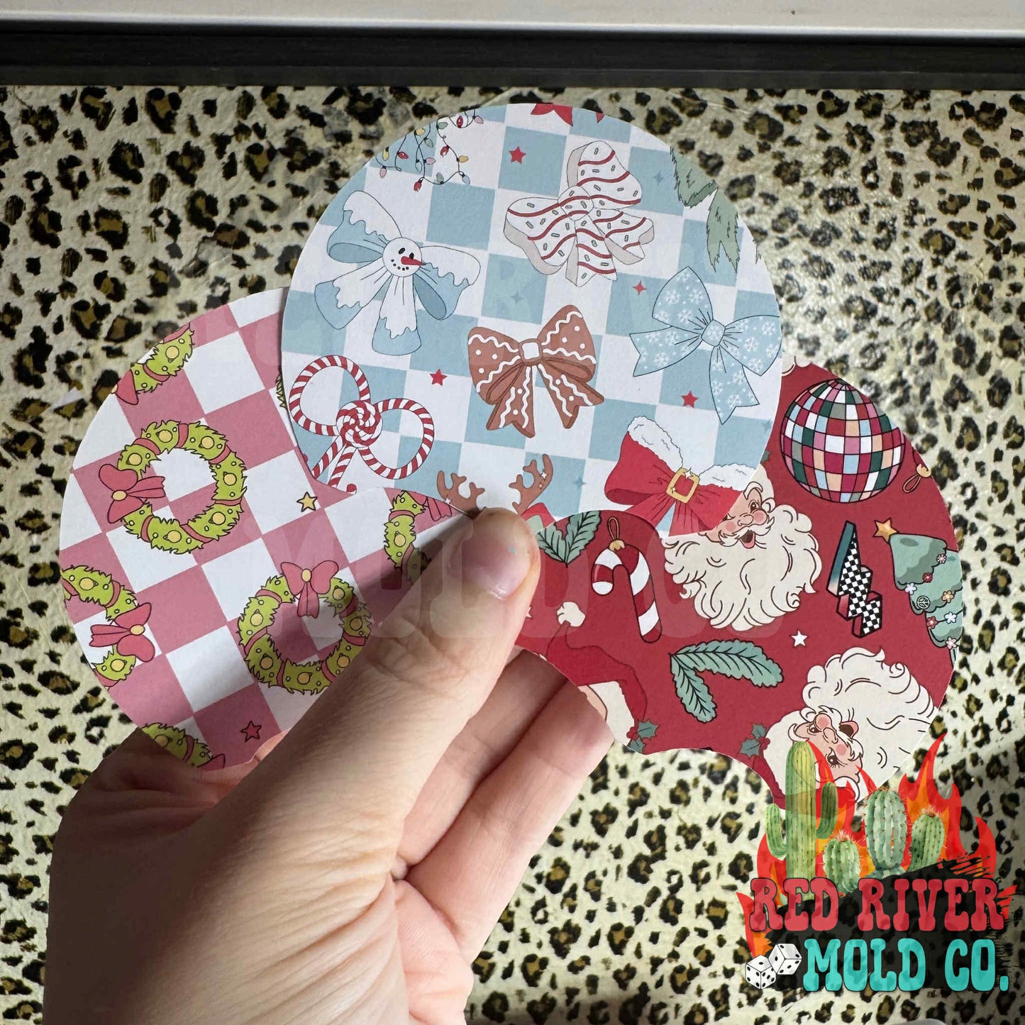 The Freshie Junkie Checkered Snow globe cardstock grab bag - Red River Mold Co
