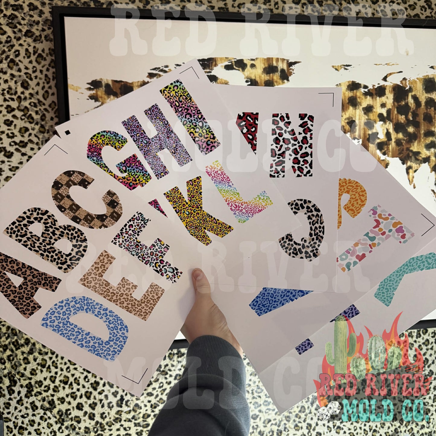 The Freshie Junkie Doodle Alphabet Cardstock A - Z - Red River Mold Co