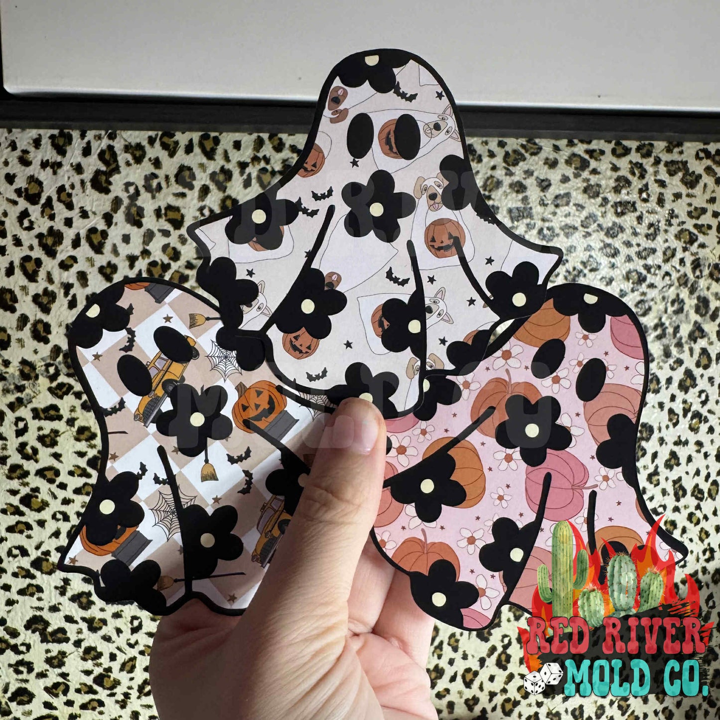 The Freshie Junkie Floral Ghost cardstock grab bag - Red River Mold Co
