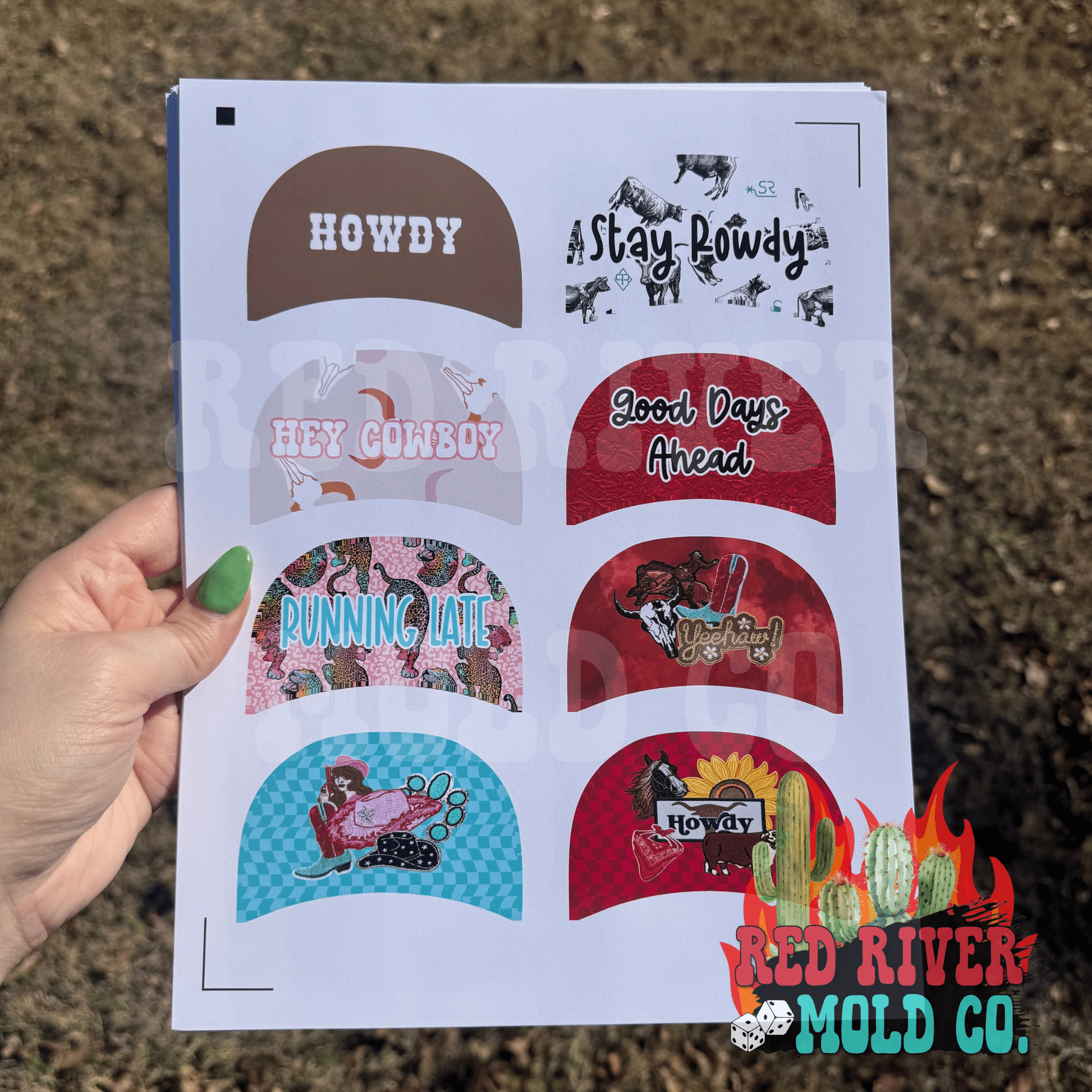 The Freshie Junkie trucker hat cardstock grab bag - Red River Mold Co