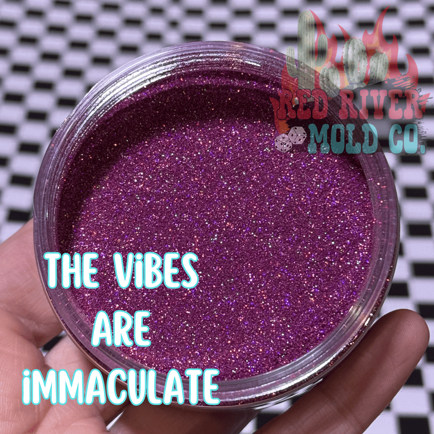 The vibes are immaculate Premium Ultra Fine Glitter Dust (1/256) holographic - Red River Mold Co