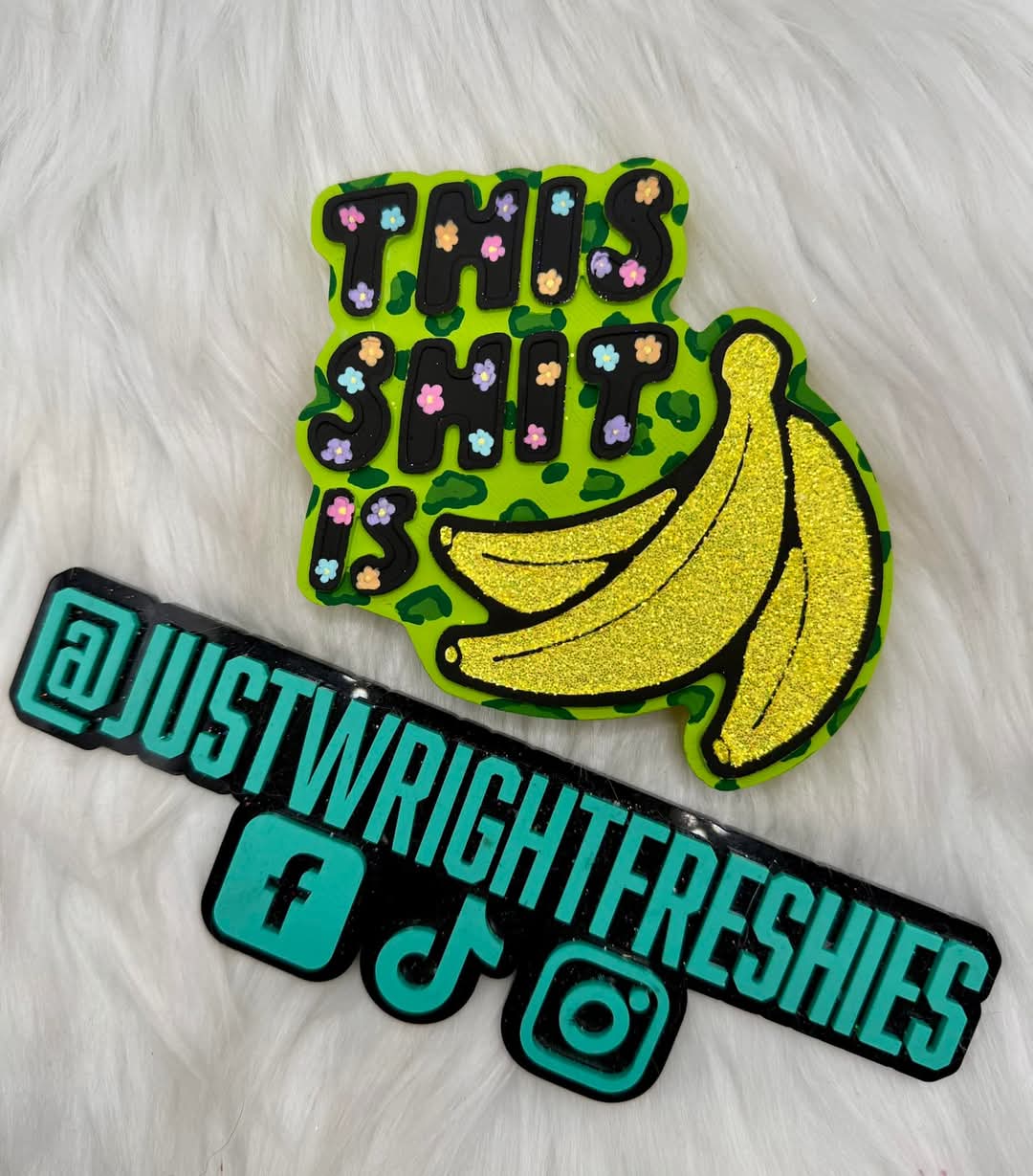 This Shit is Bananas Silicone Freshie Mold - Red River Mold Co
