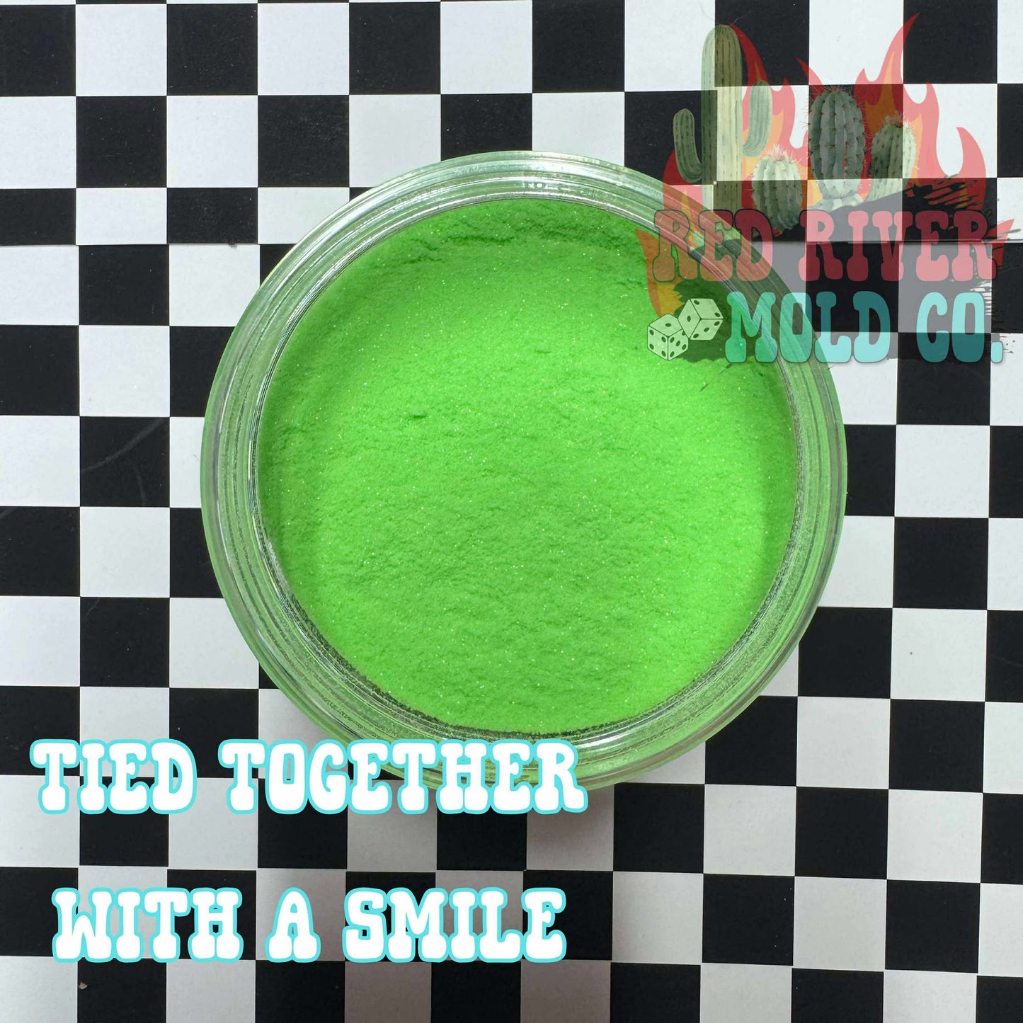 Tied Together With A Smile Premium Ultra Fine Glitter Dust (1/500) Neon Translucent - Red River Mold Co